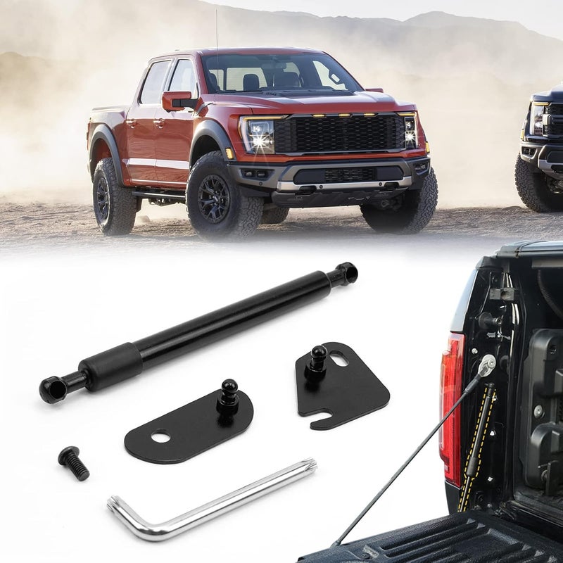 OBDResource Tailgate Assist Shock for Ford F150 2015-2023, Truck Tailgate Shock Accessories Compatible with 2015 2016 2017 2018 2019 2020 2021 Ford F150 XL XLT Platinum Raptor King Ranch, Ford F150 Accessories - Image 1